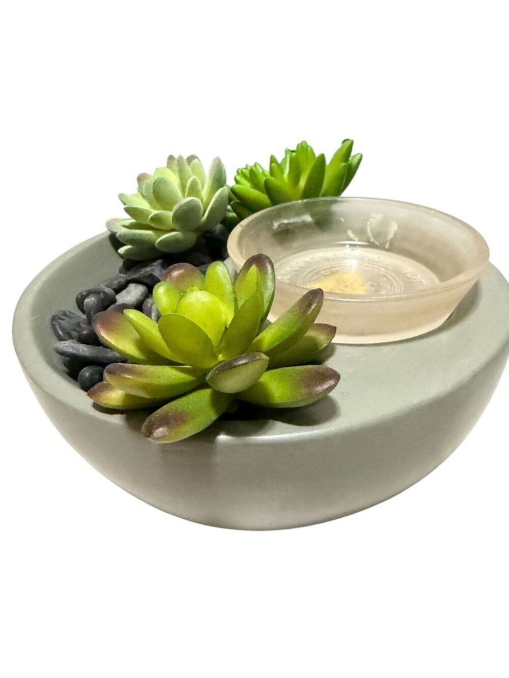 Little Garden Scentsy Wax Warmer w/ Box Succulents Pebbles Spring Summer Works - Picture 2 of 12